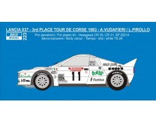 Decal – Lancia 037 - 3rd Tour de Corse 1983 – Vudafieri 1/24